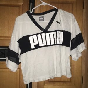 cropped puma jersey type shirt